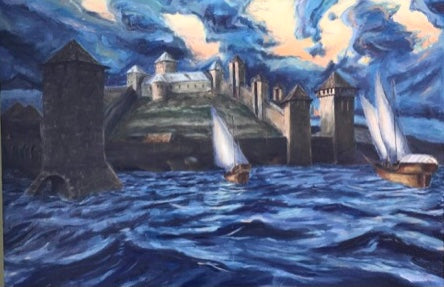 The Stormy Castle, 24 x 36