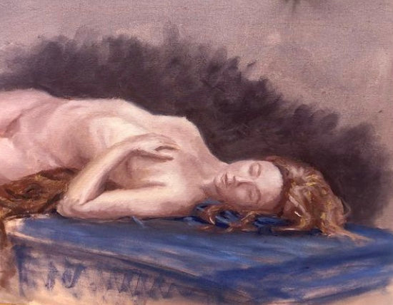 Live Model Portrait, Purple 18 x 24