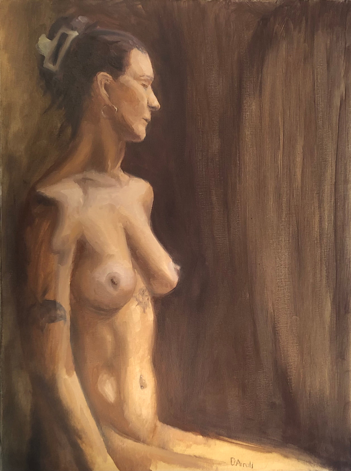 Live Model, Salsa Dancer 24 x 36